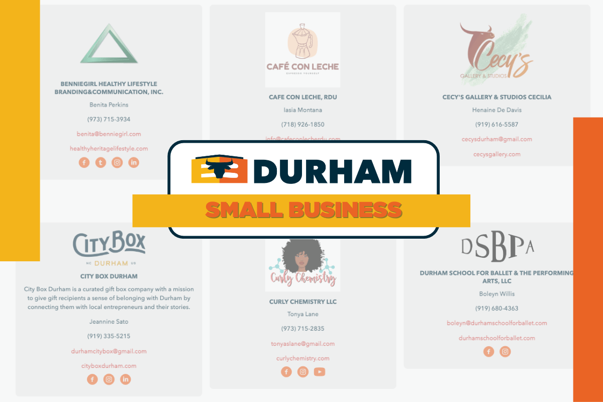 E3 Durham business directory business logos