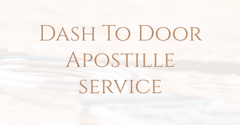 Dash to Door Notary and Apostille Services logo