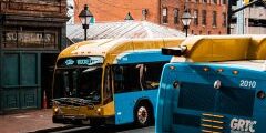 Bus in City